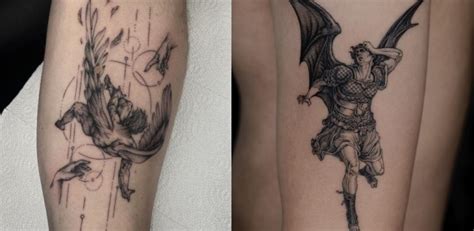 fallen angel tattoo designs|20+ Fallen Angel Tattoos that Symbolize Rebellion and Redemption